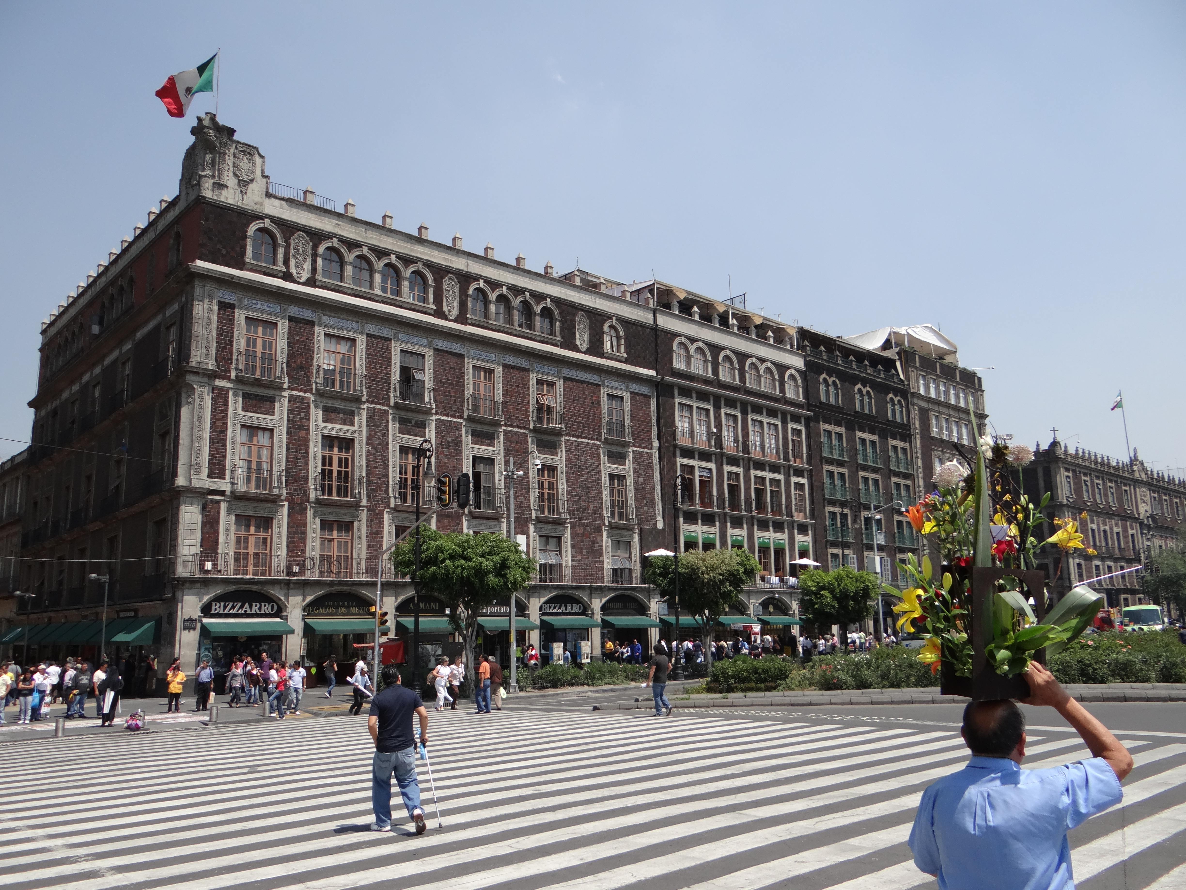 West side of the Zócalo (Mexico City).jpg.