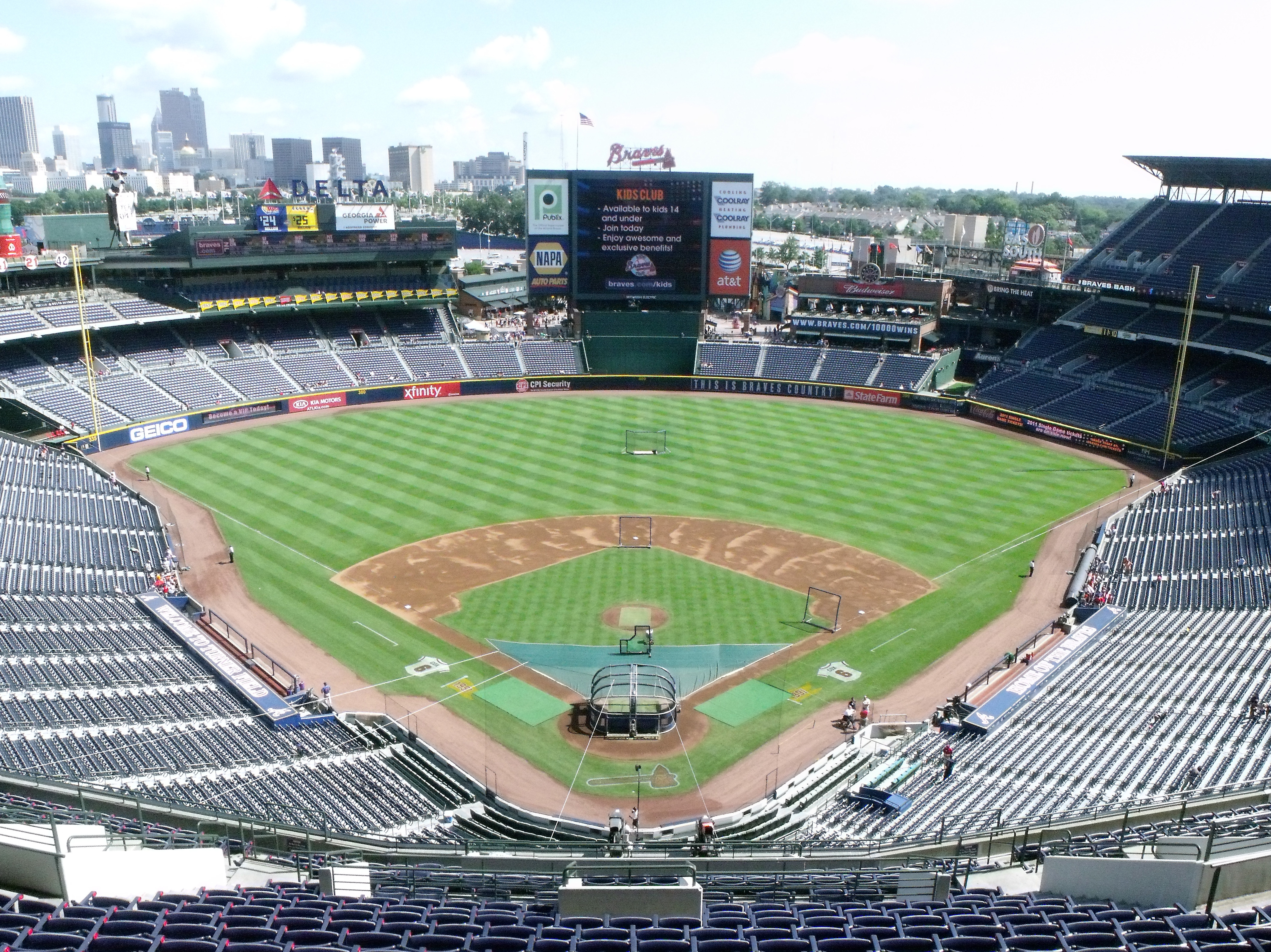 Atlanta - Turner Field, Turner Field originally opened as t…