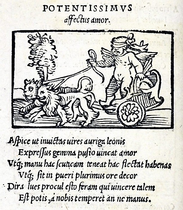 Emblem ''Potentissimus affectus amor'', Augsburg 1531.