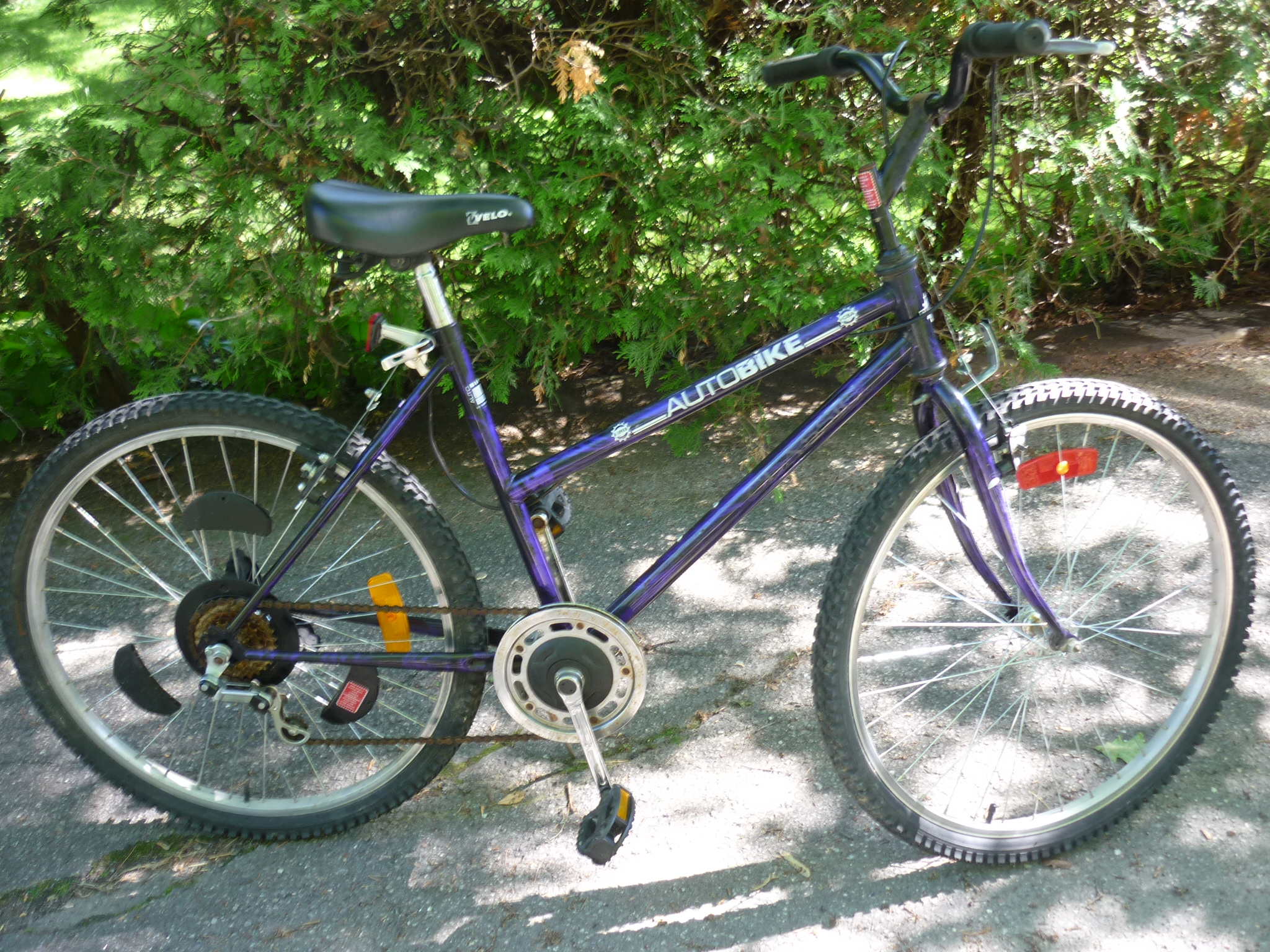 bicycle with automatic gear shift