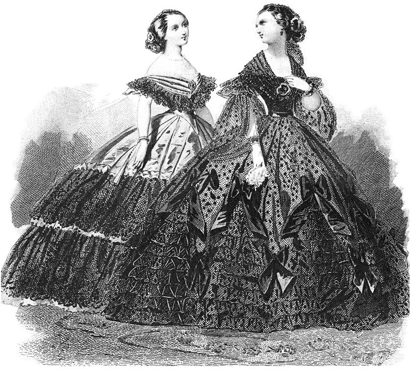 1860s ball gown