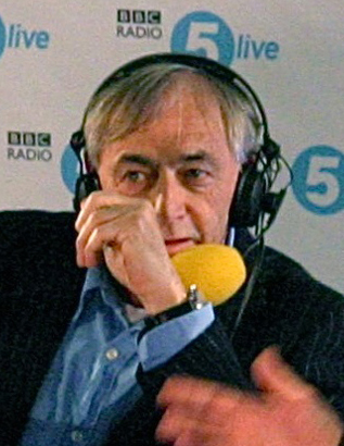 A photo of Bill Forsyth being interviewed on a radio show