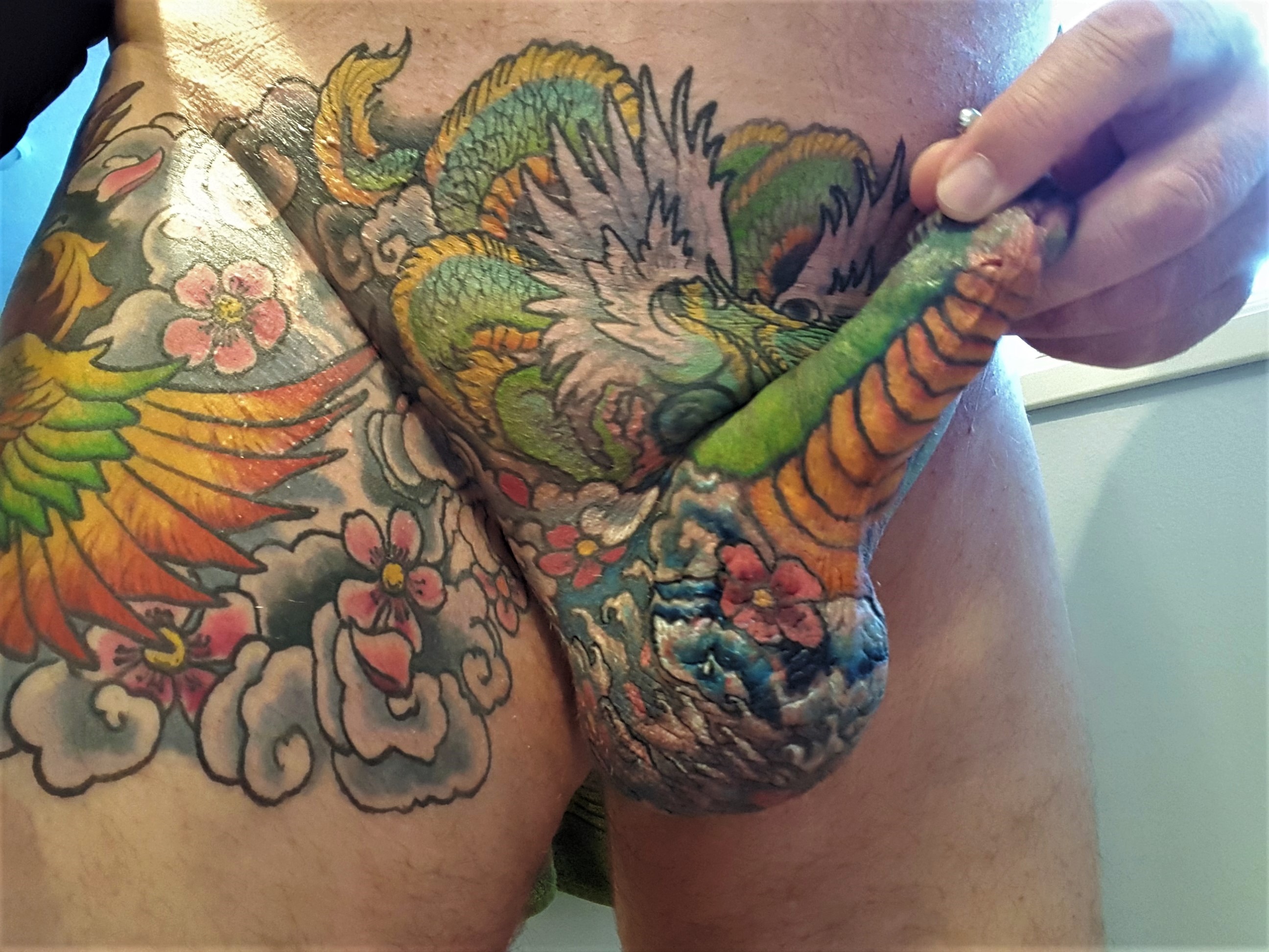 Dragon penis tattoo