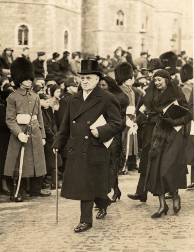 At the funeral of George V, 1936