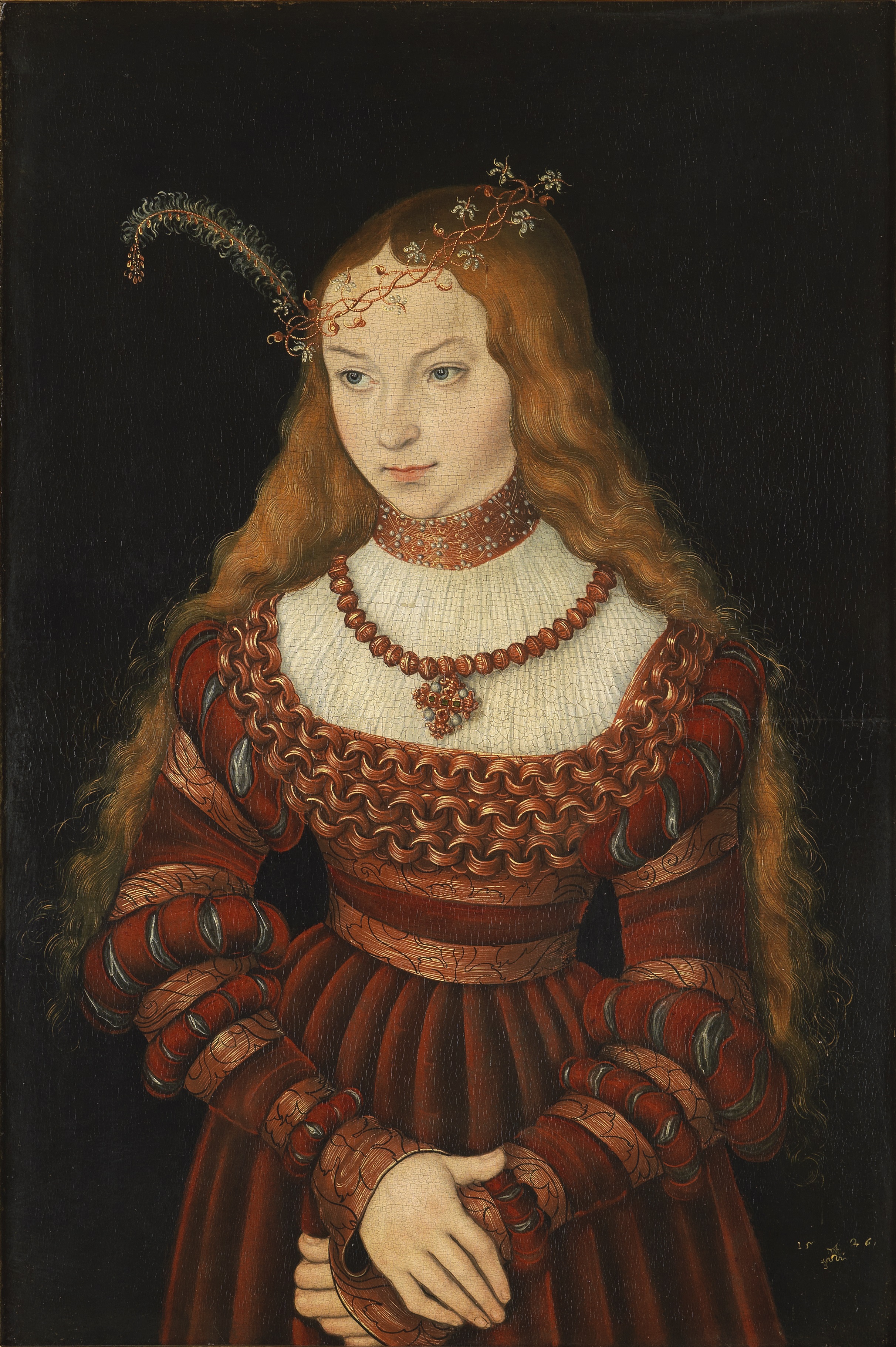 File:Lucas Cranach d.Ä. - Bildnis der Prinzessin Sibylle von Cleve (1526,  Klassik Stiftung Weimar).jpg - Wikipedia