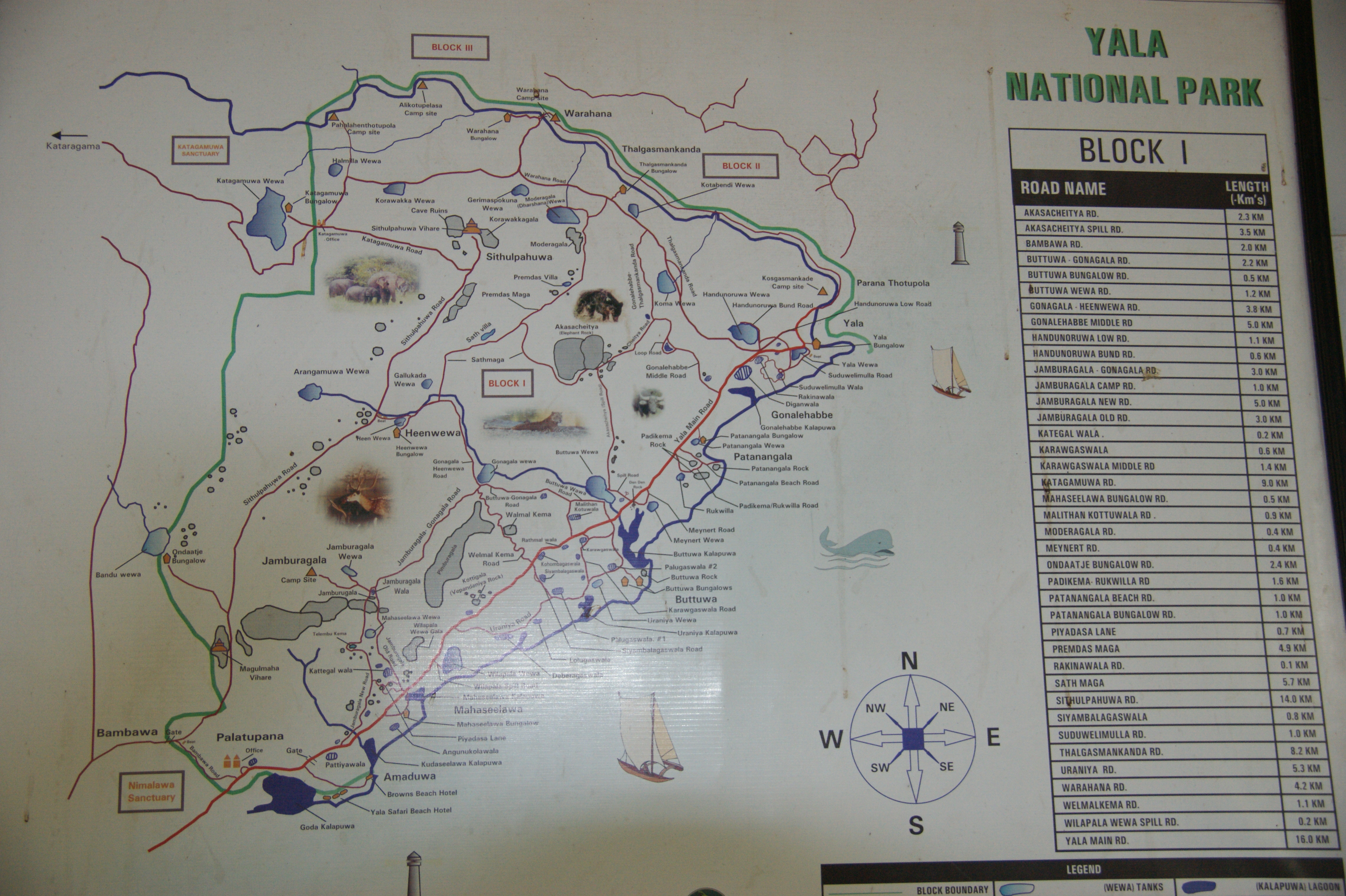 yala national park map