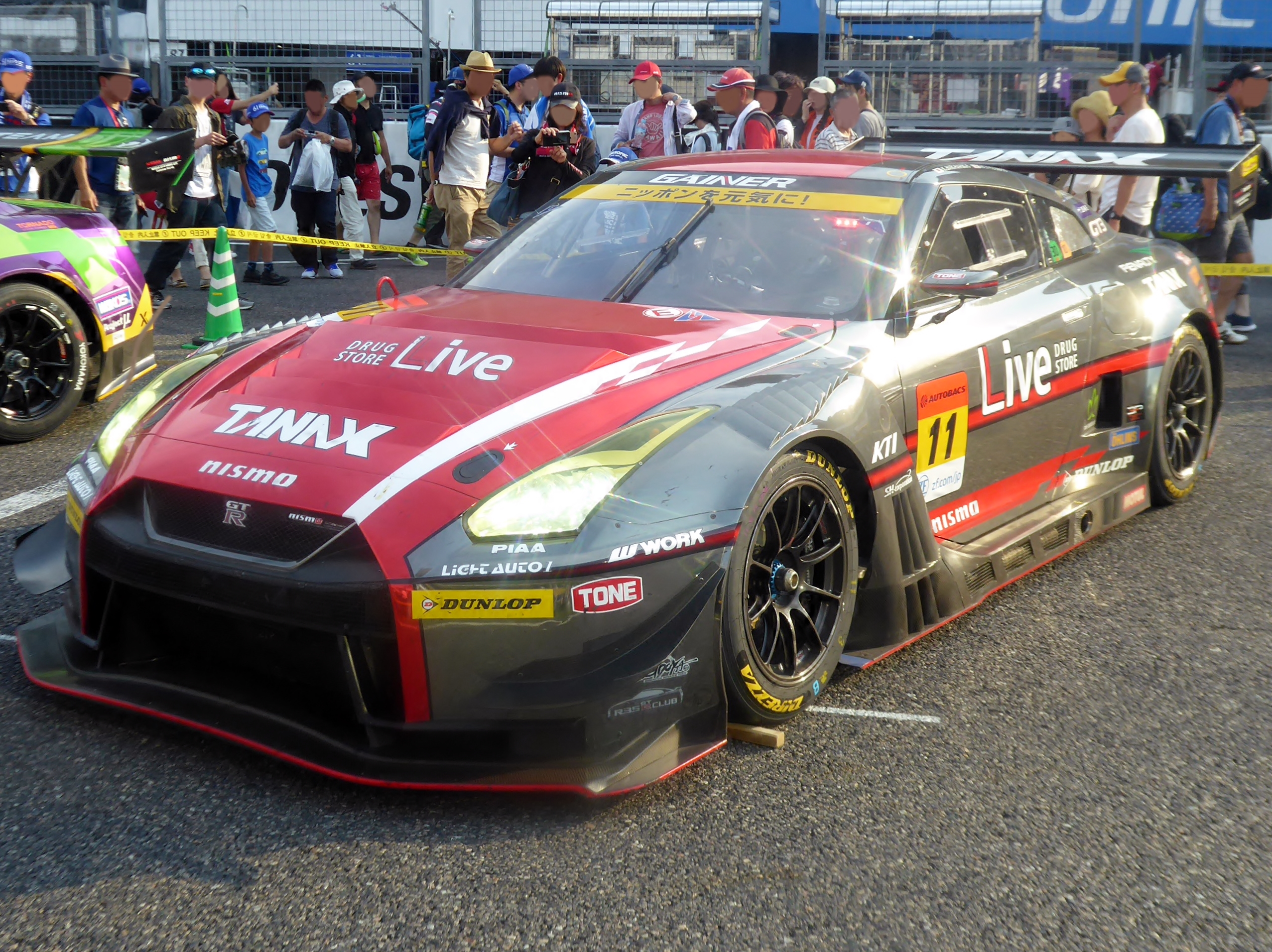 File:No.11 GAINER TANAX GT-R after 2019 Suzuka 300km (1).jpg