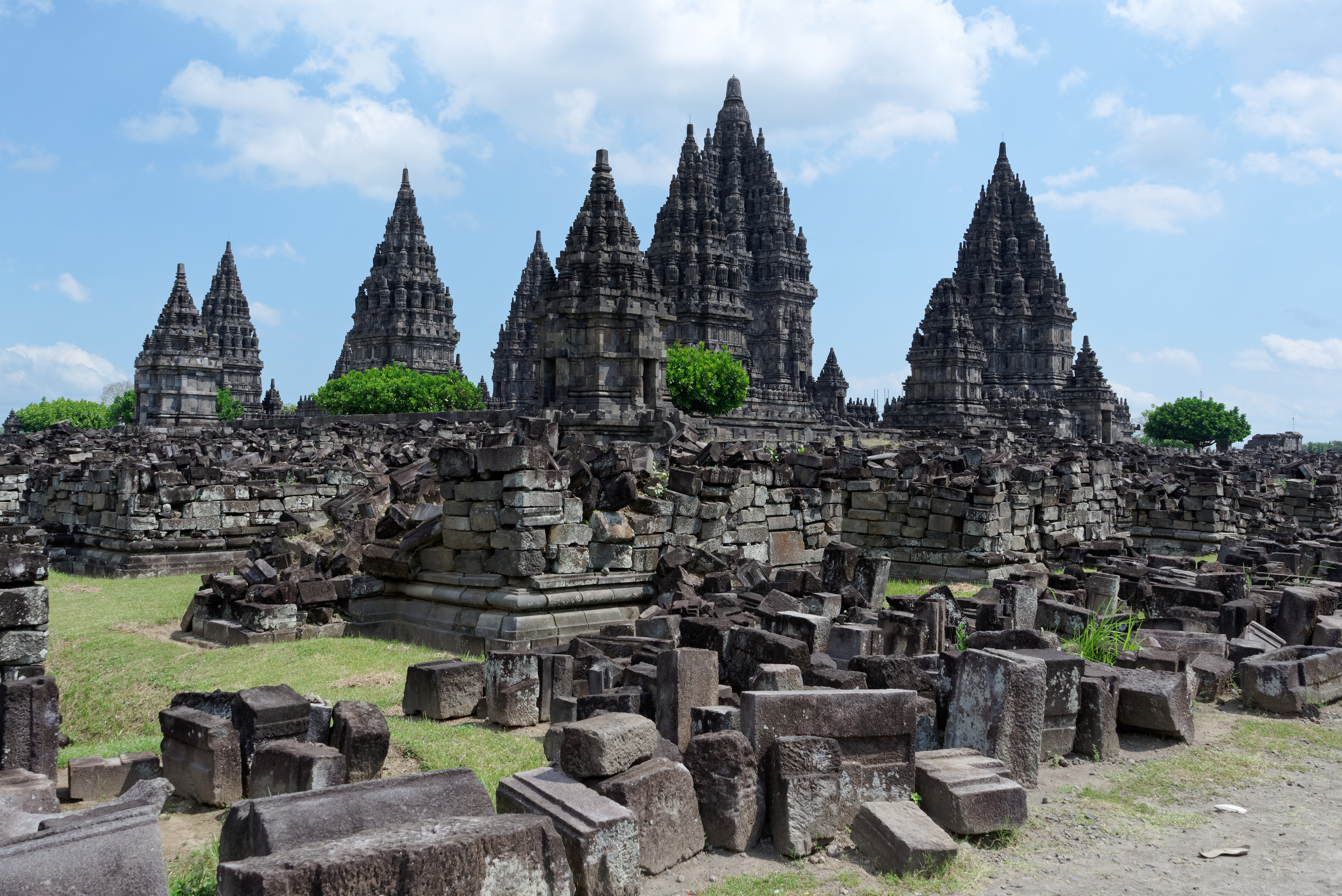 View of Prambanan temple, Java, Indonesia