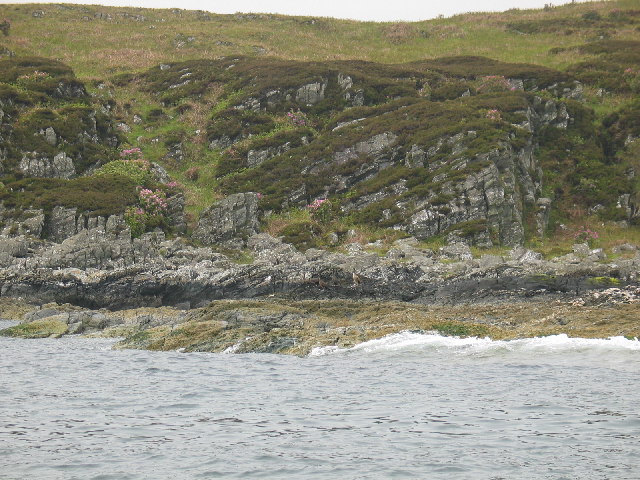 File:Rocky shoreline between Portrigh and Cruban Rock - geograph.org.uk - 56499.jpg