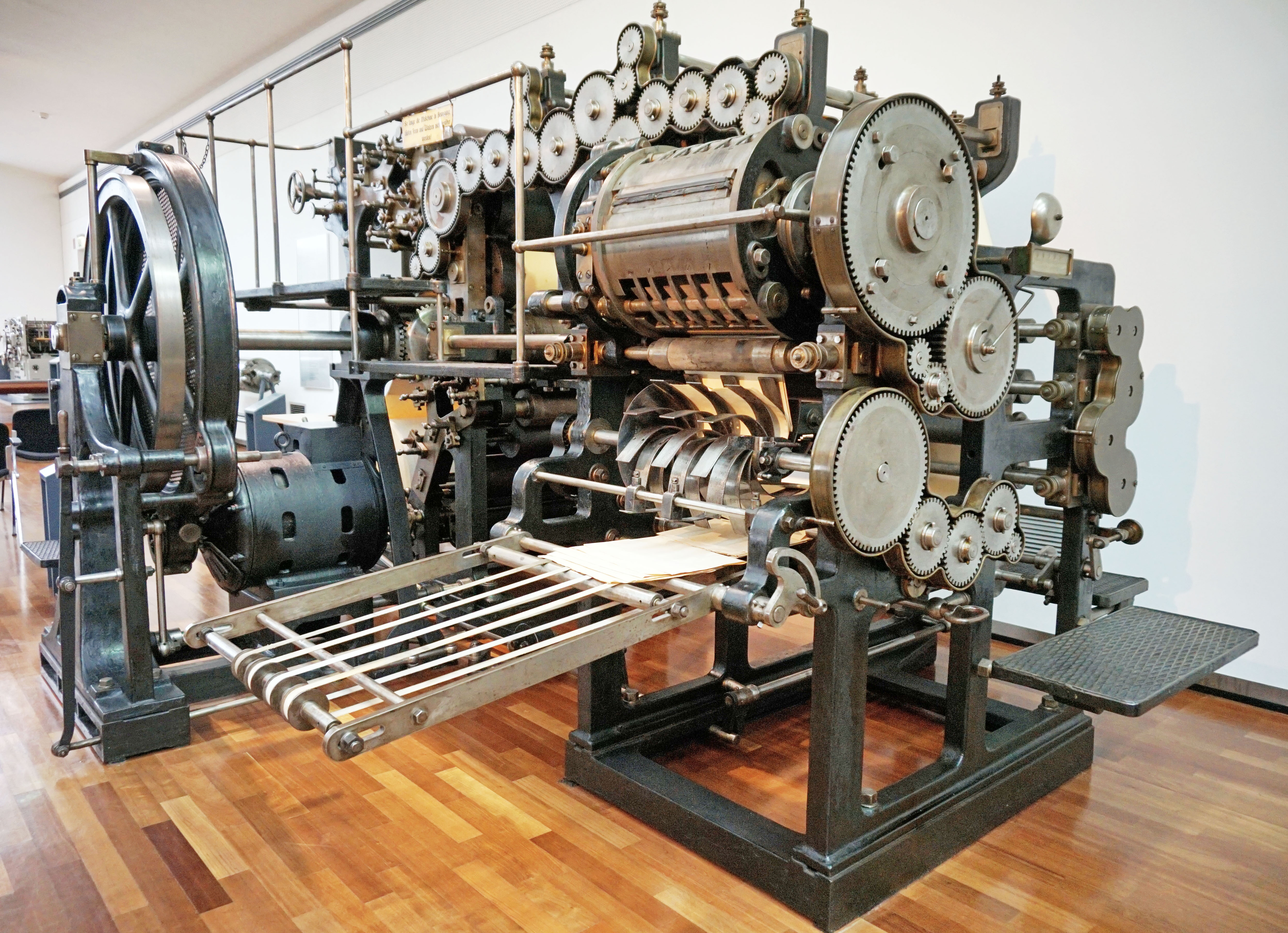 Man museum. Rila Rotary. 1843 Rotary Letterpress developed..