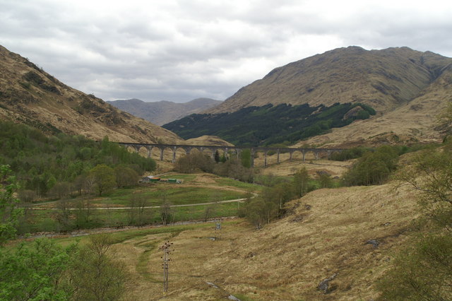 The inland view from the Viewpoint at Glenfinnan - geograph.org.uk - 1281789