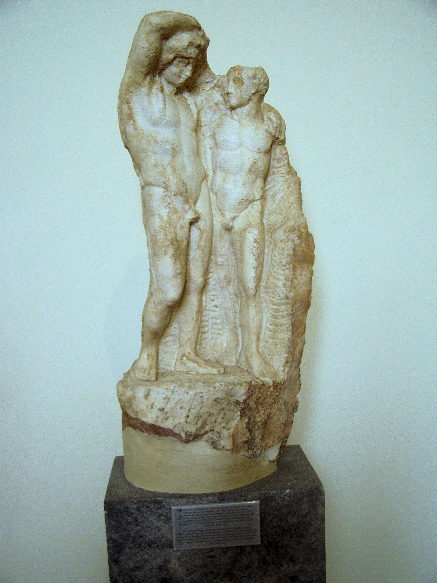 Unfinished group of Dionysos and a Satyr NAMA 245 (DerHexer).JPG
