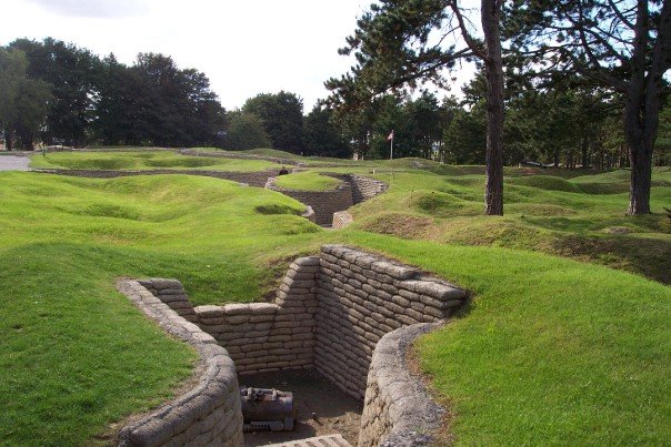 File:Vimy Memorial - German trenches, mortar emplacement.jpg