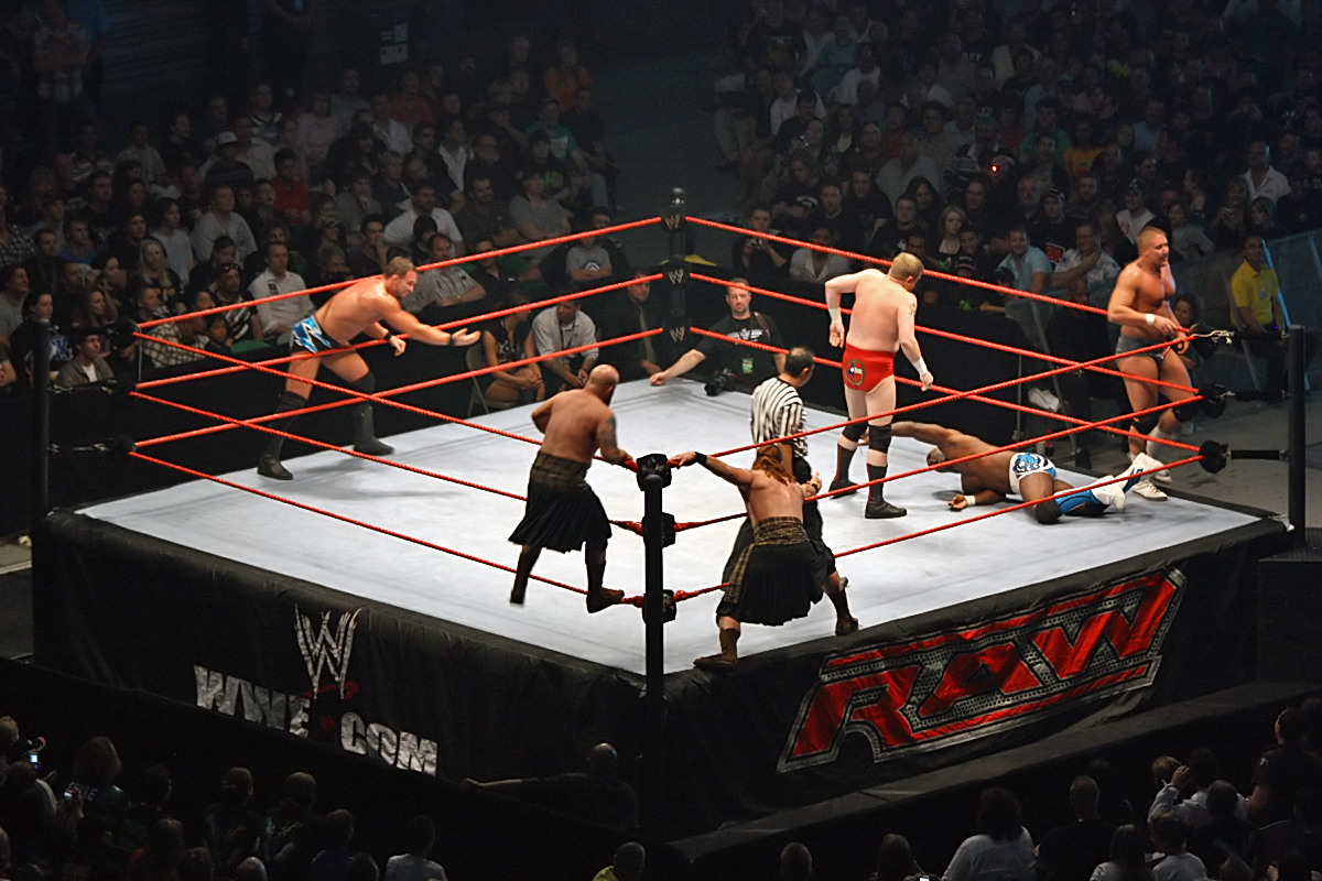 Ceinture, conclave, vigilant, srie et Bi-Croquants WWE-Triple-Threat-Tag-Title-Match_in_progress,-RLA-Melb-10.11.2007