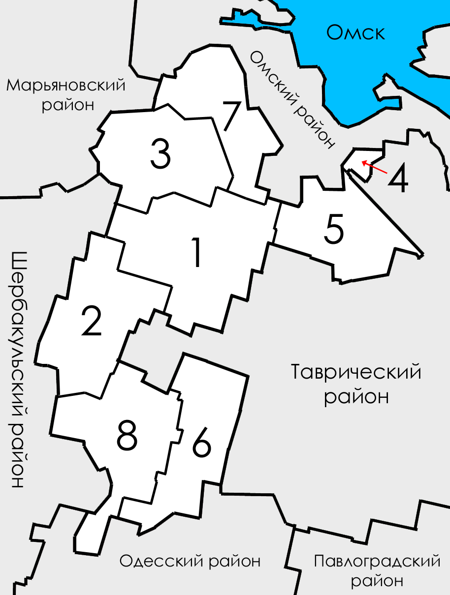 Карта азовского района омской области