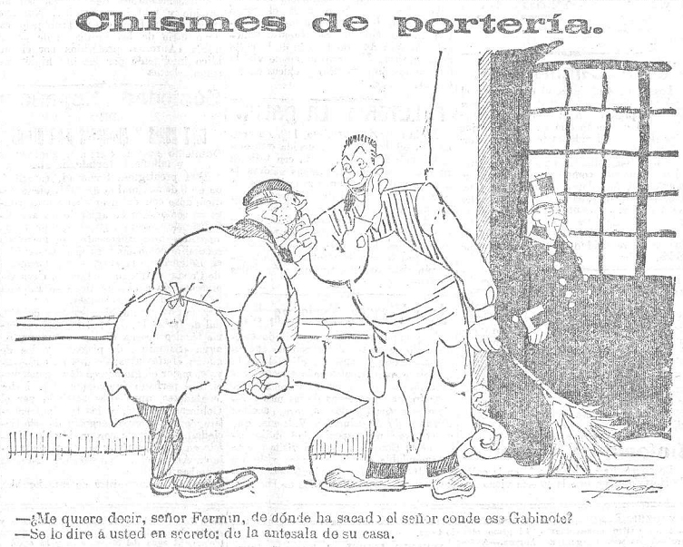 Chismes de portería, 7 de diciembre de 1918.