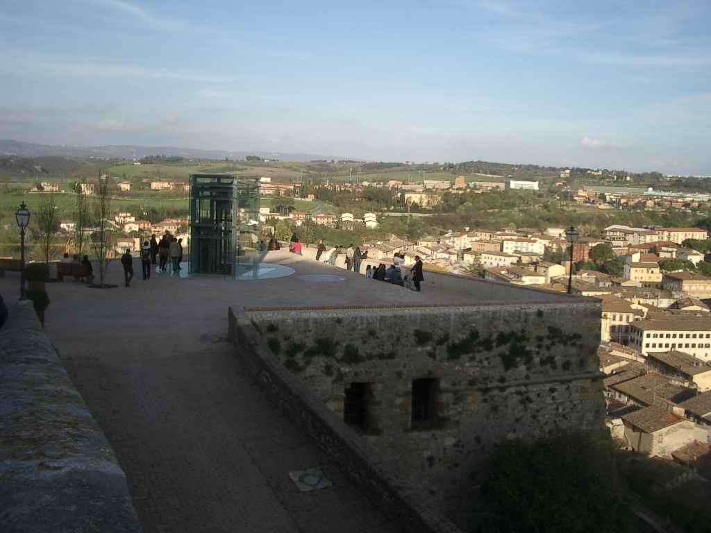 Veduta del Baluardo con l'impianto di risalita