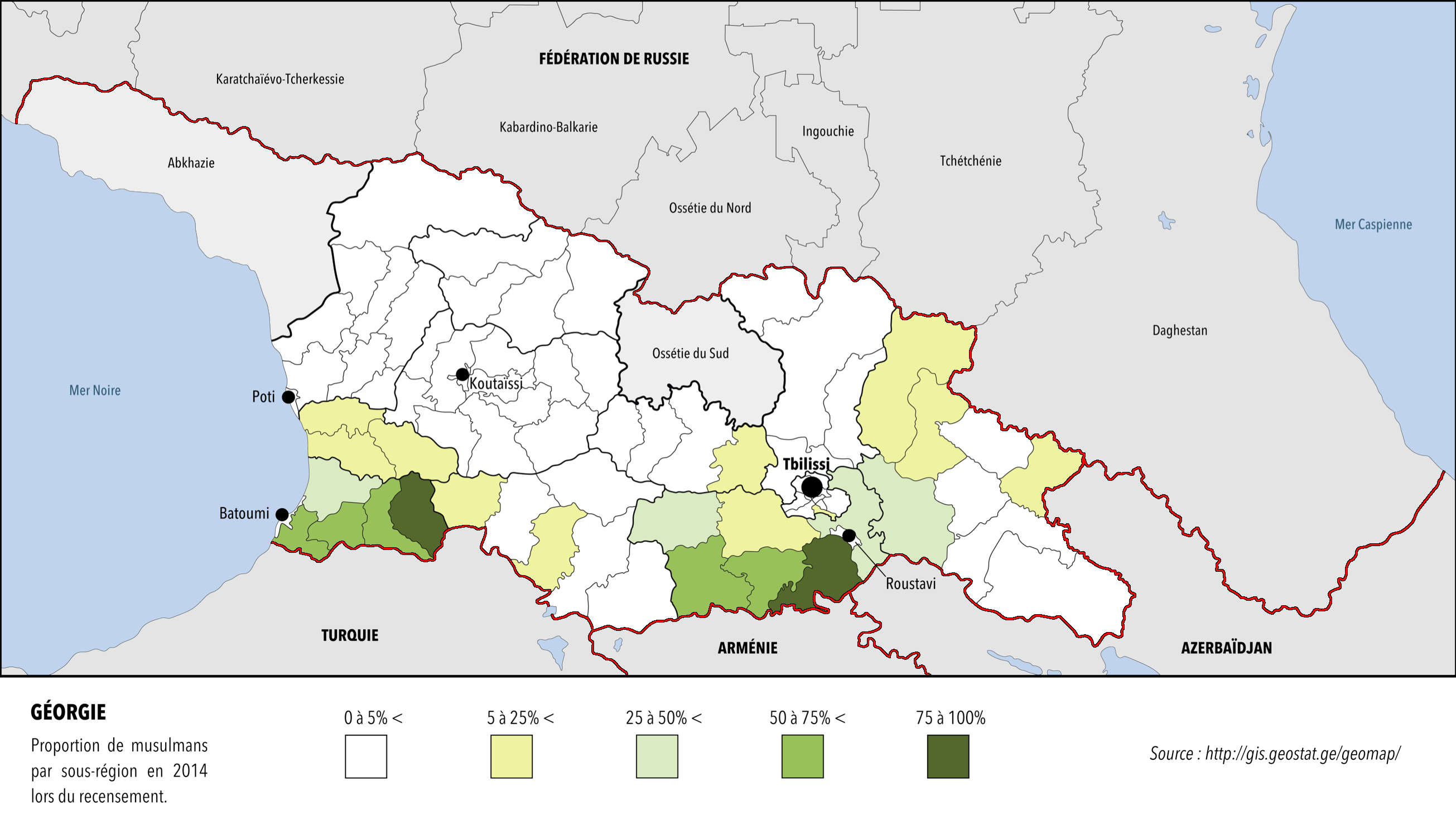 Мировая карта грузия