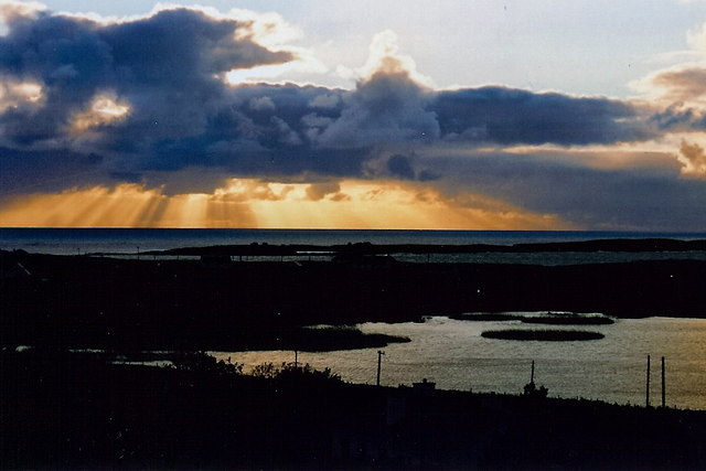 File:Glassagh - Sunset seen from Teac Jack's Hotel room - geograph.org.uk - 1355094.jpg
