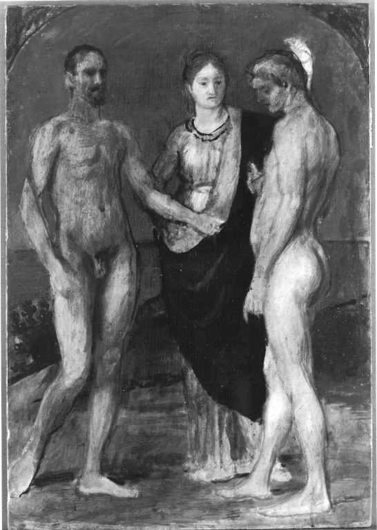 File:Hans von Marées - Die Frau zwischen den beiden Männern - 15442 - Bavar...