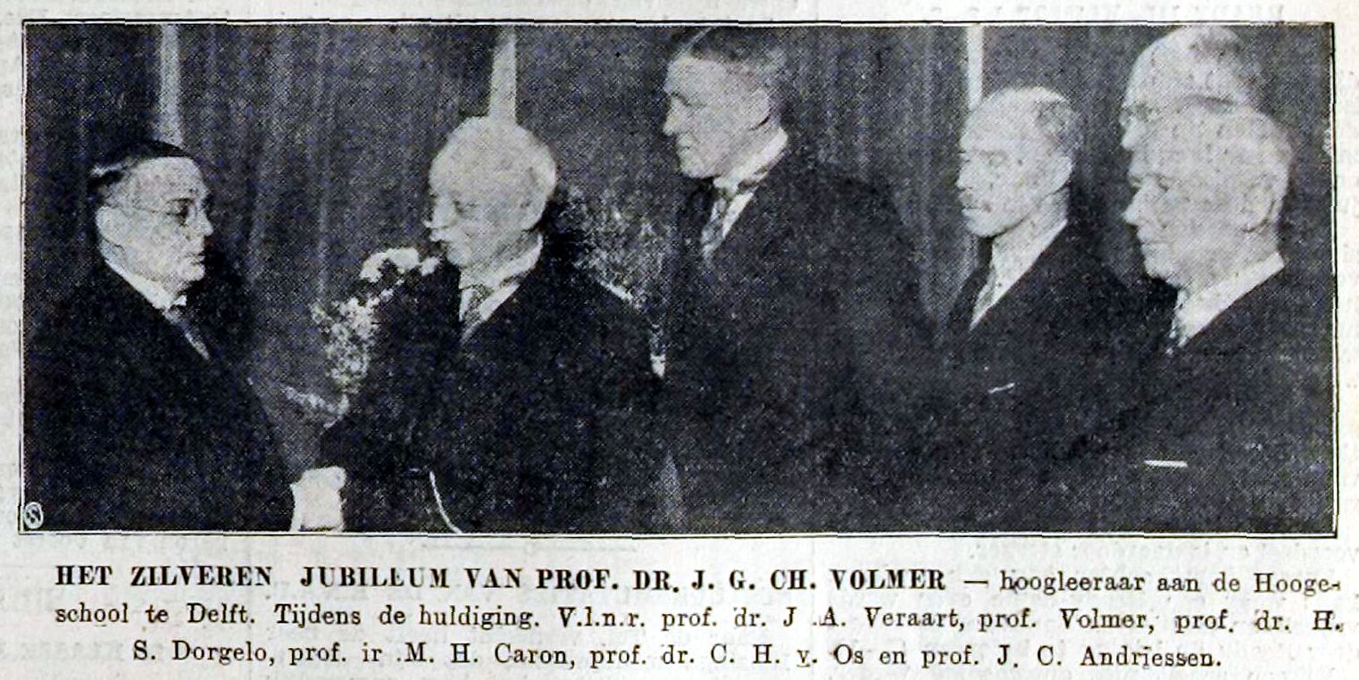 File Het Zilveren Jubileum Van Prof Dr J G Ch Volmer 1934 Jpg Wikimedia Commons