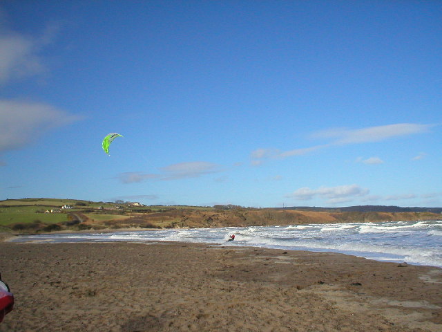 Kite surfer on Lligwy Beach - geograph.org.uk - 79143