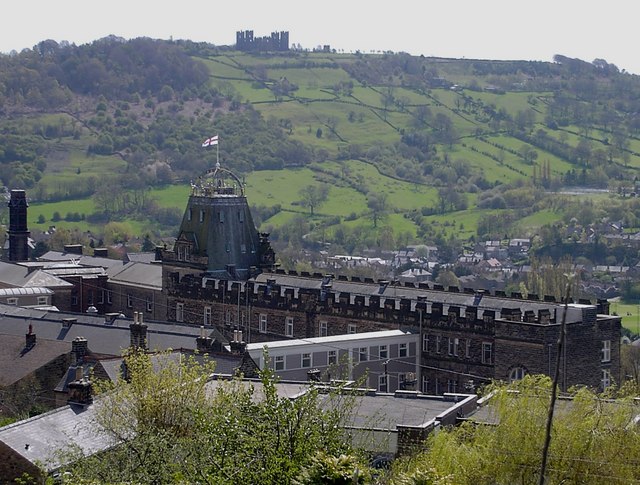 File:Matlock - County Offices rooftop from Cobden Road jitty - geograph.org.uk - 617229.jpg