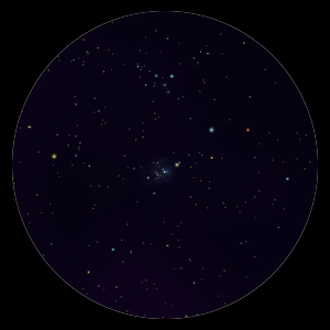 La Nebulosa Laguna al binocolo