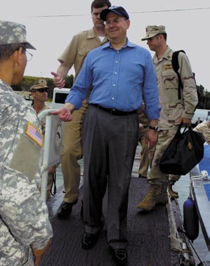 File:Secetary of the Navy Donald Winter tours Guantanamo.jpg