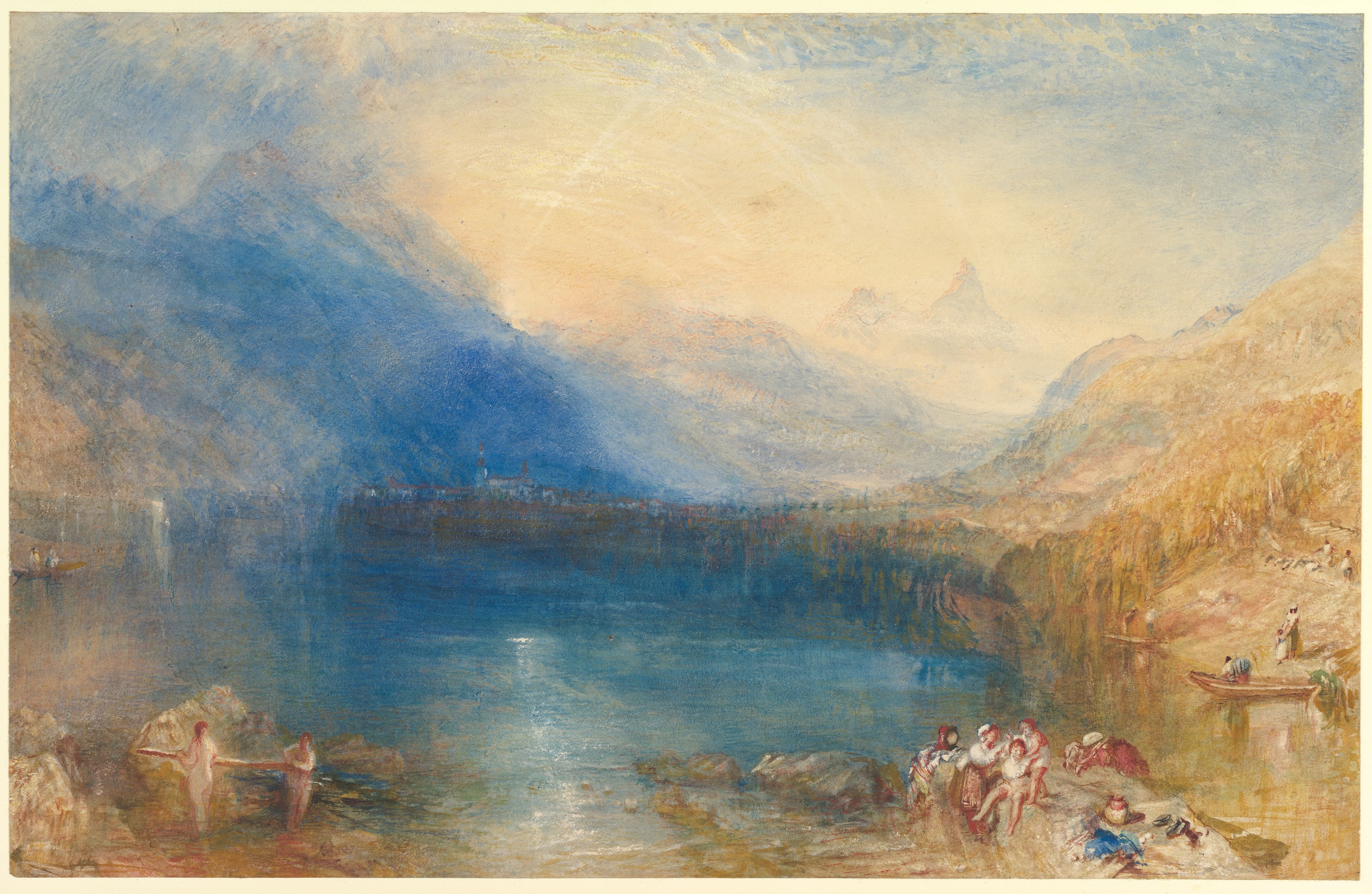 Тернер форум. Уильям Тернер озеро Цуг. Уильям Тернер (1775-1851).