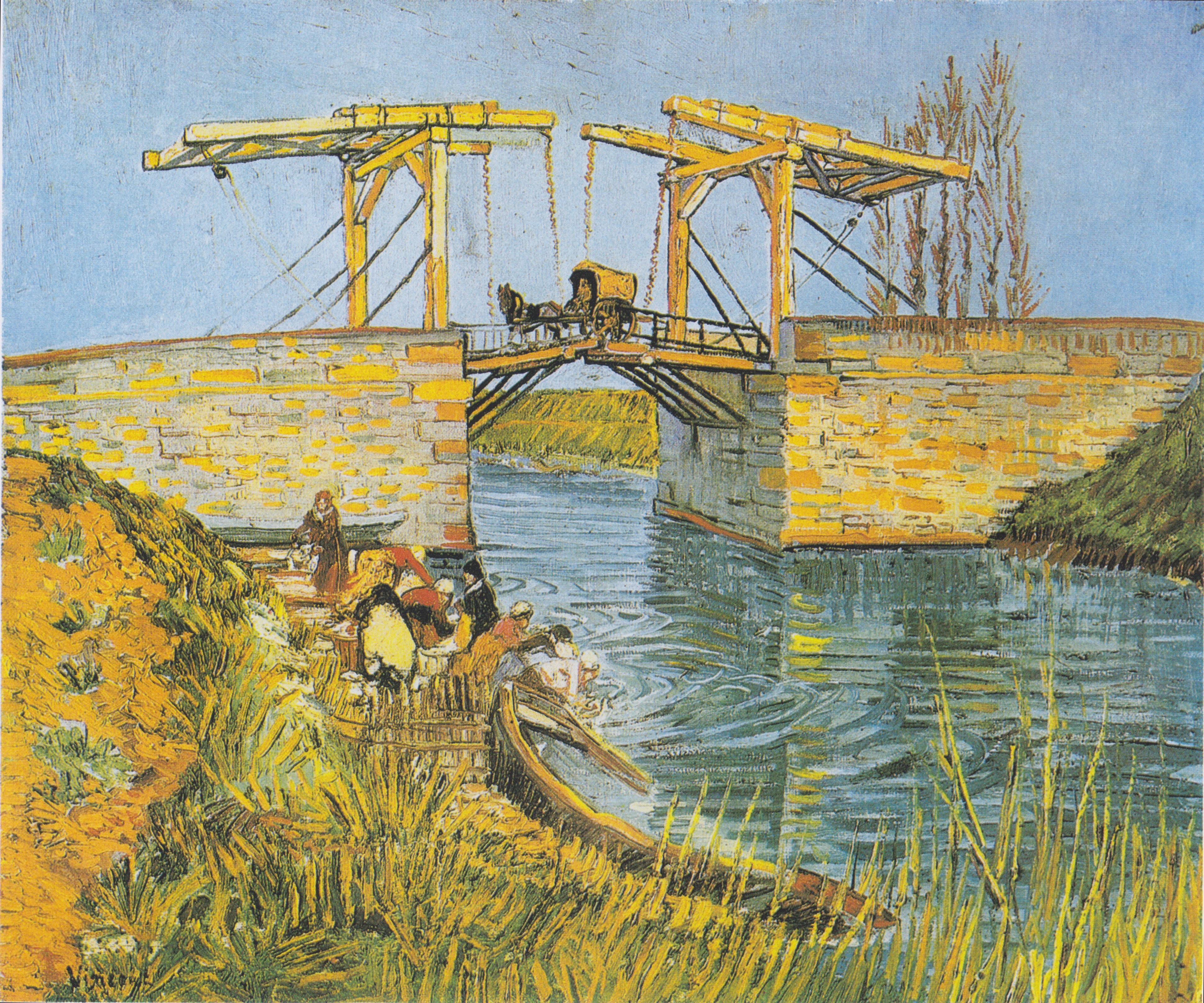 Archivo:Van Gogh -Die Brücke von Langlois in Arles mit Wäscherinnen.jpeg - Wikipedia, la enciclopedia libre