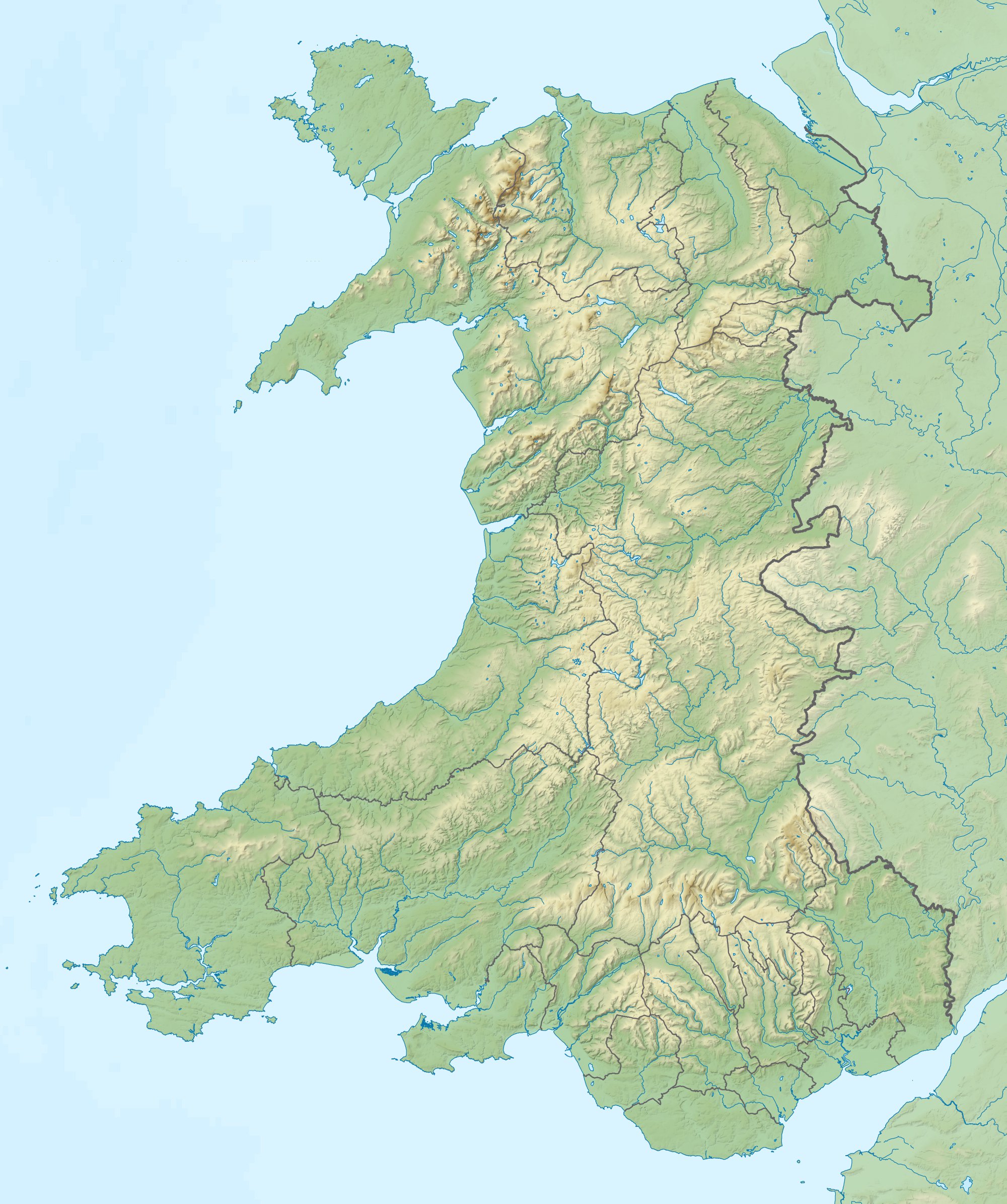 Datei Wales Relief Location Map Jpg Wikipedia