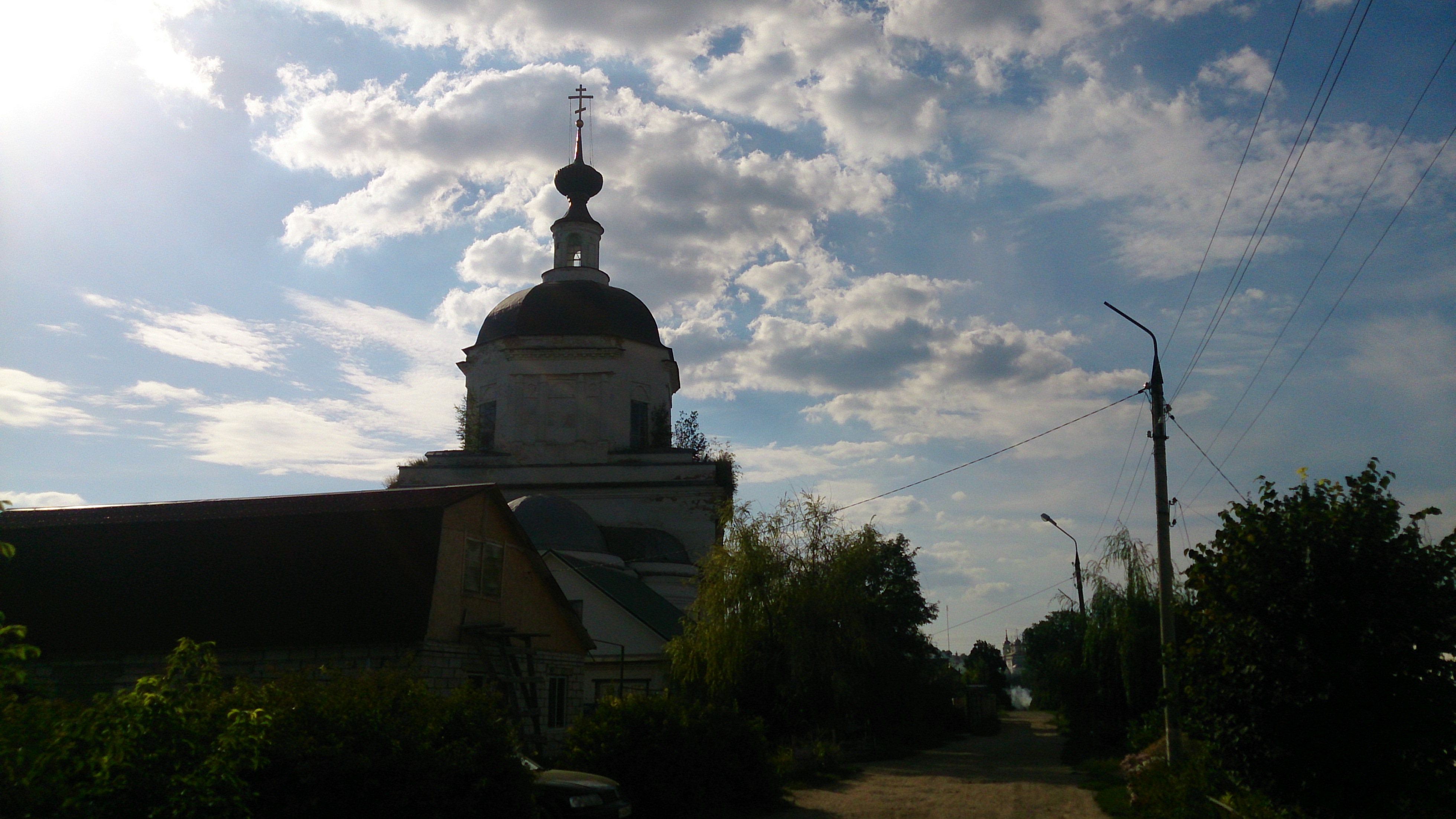 Бабинская Церковь вид сверху