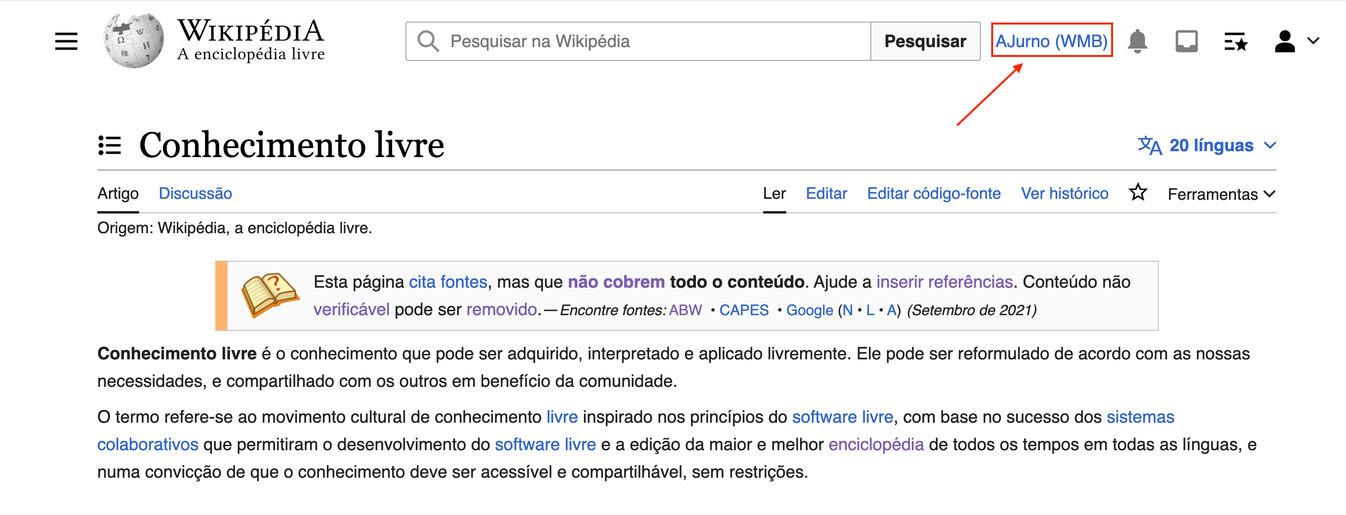 Como editar páginas da Wikipédia?
