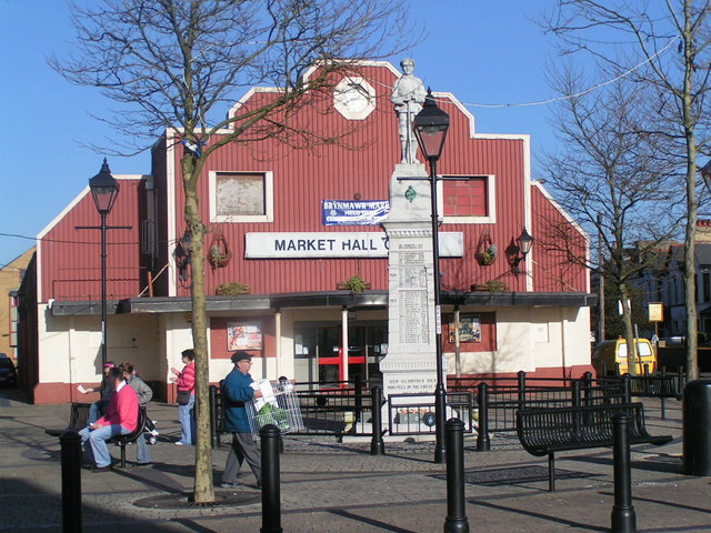 Brynmawr market square - geograph.org.uk - 688053