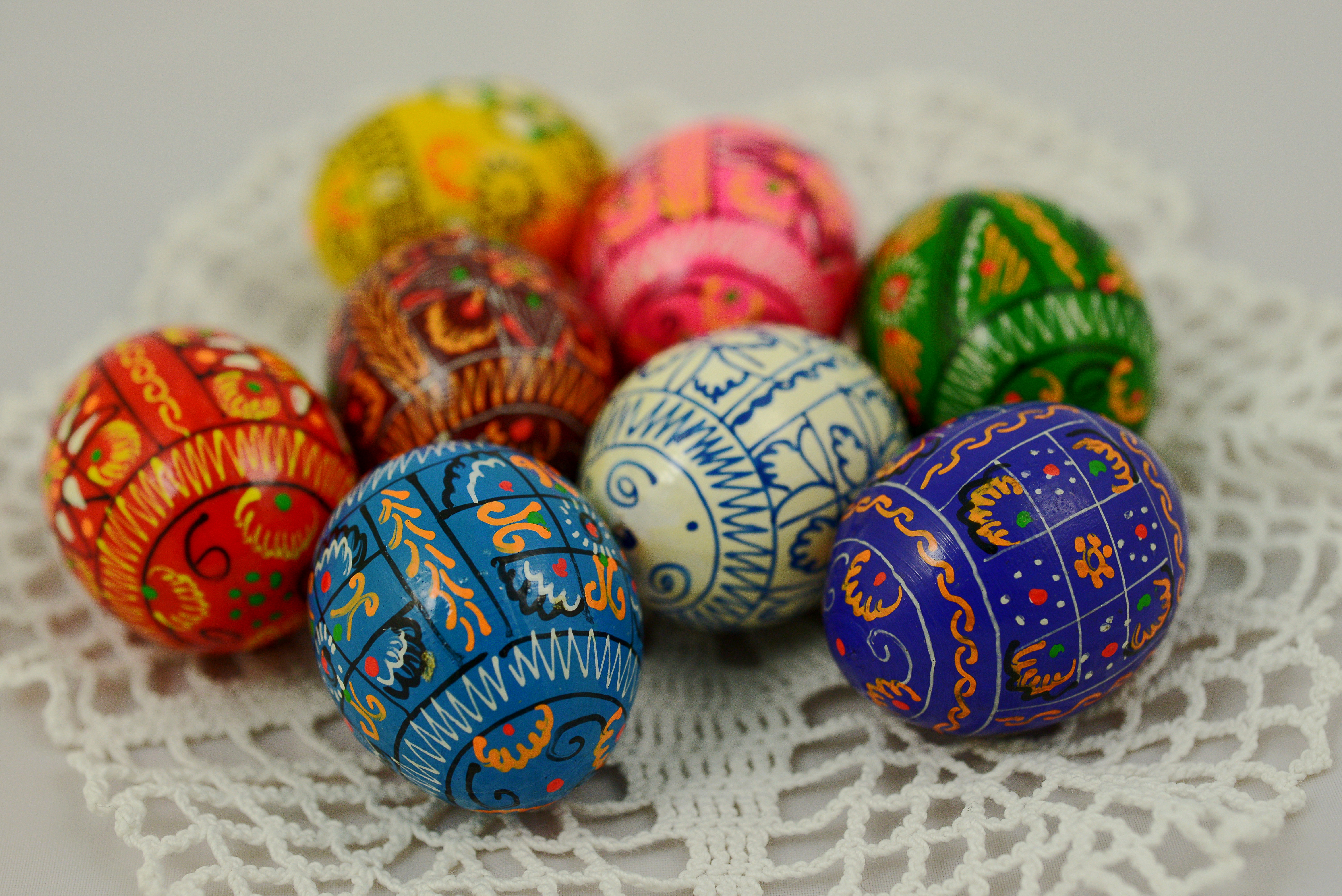 Ceramic Easter Egg Decorative Glazed Egg Handmade Decoration Spring 