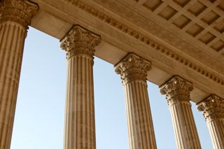 Corinthian columns of the portico