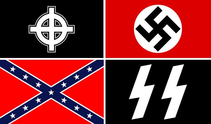 File:Drapeau flag nazi waffen ss confédérés confederate croix celtique cetltic cross far right extreme droite.png