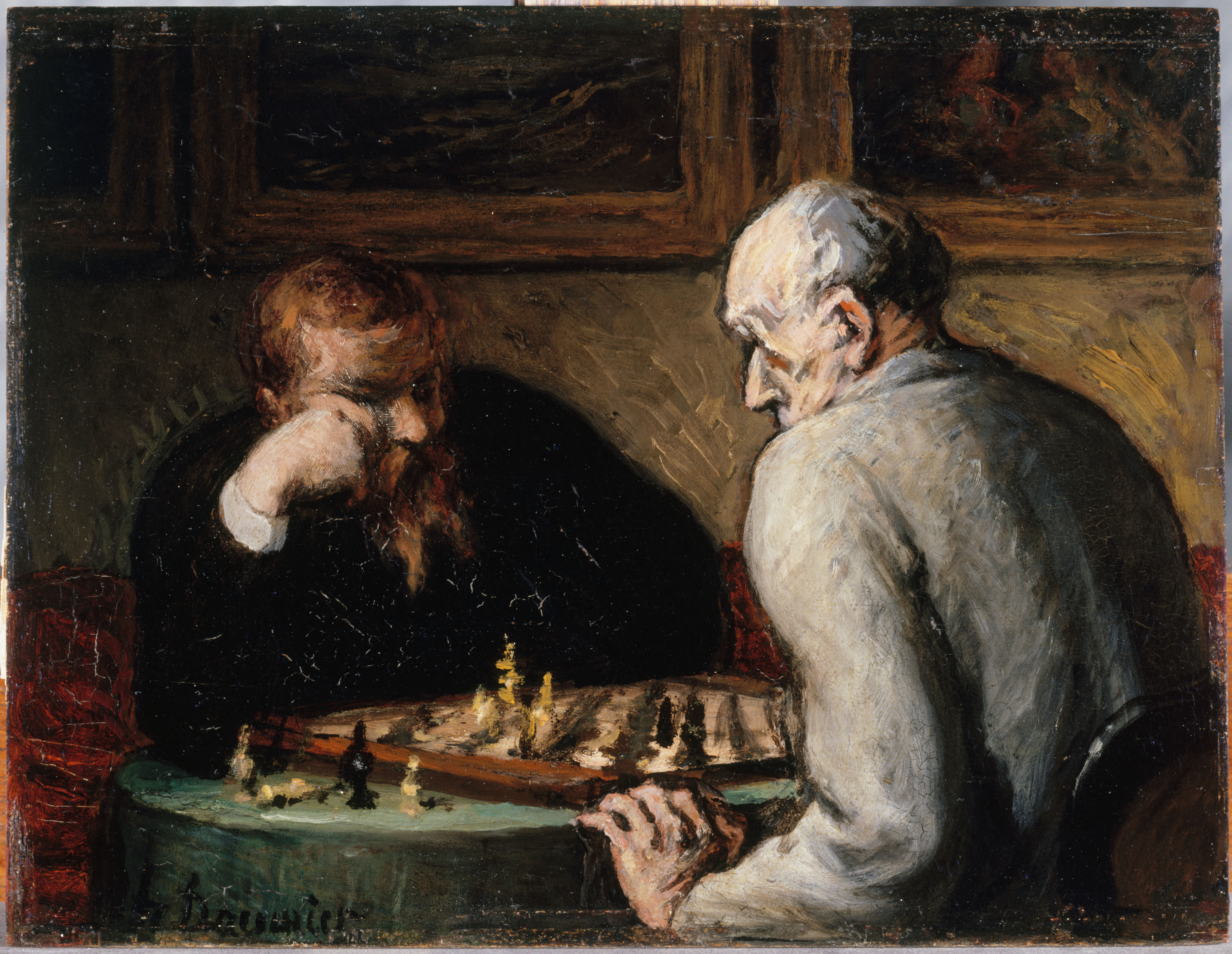 Honore Daumier (1808-1879), 1863 painting 
