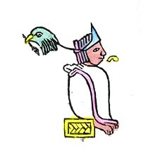 Huitzilíhuitl ábrázolása egy kódexben