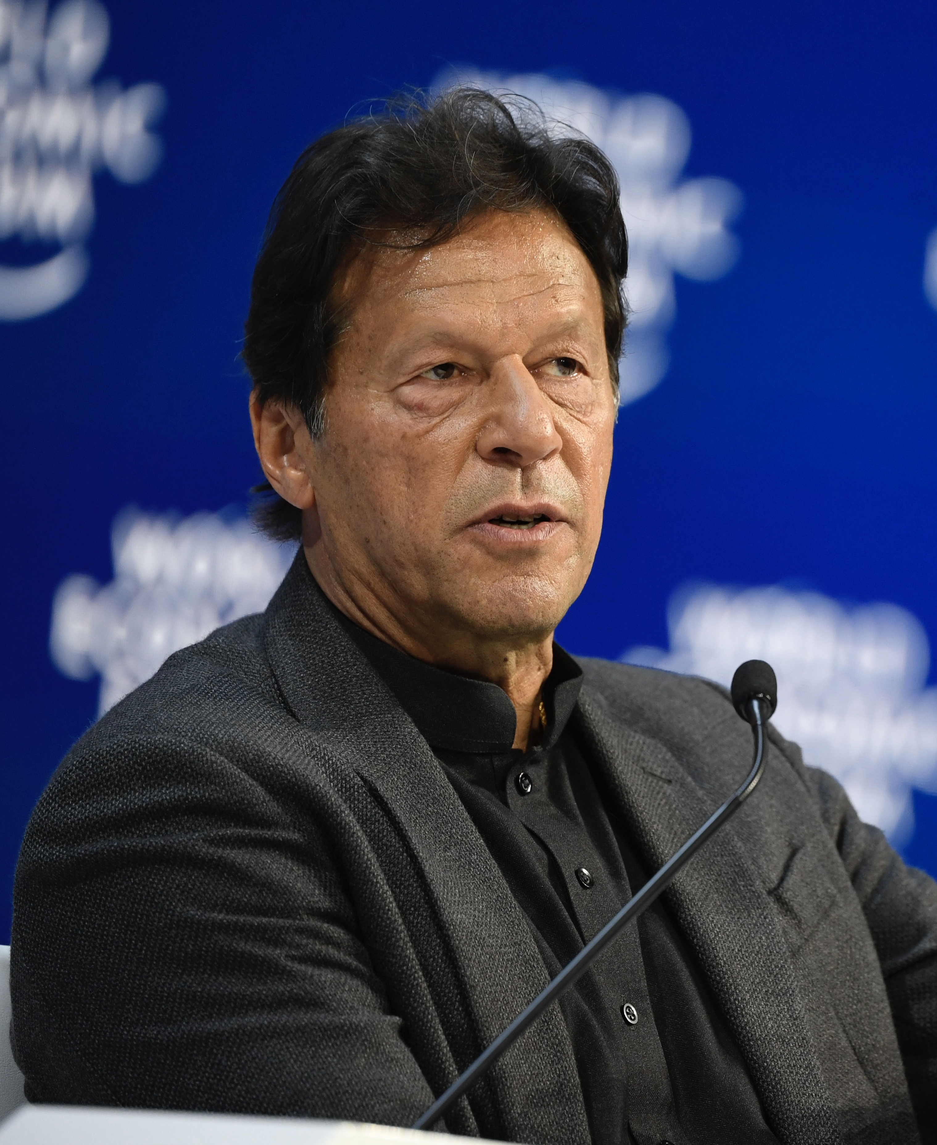 Khan at the [[World Economic Forum|WEF]] in 2020