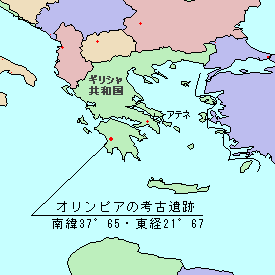 オリンピア (ギリシャ)の位置