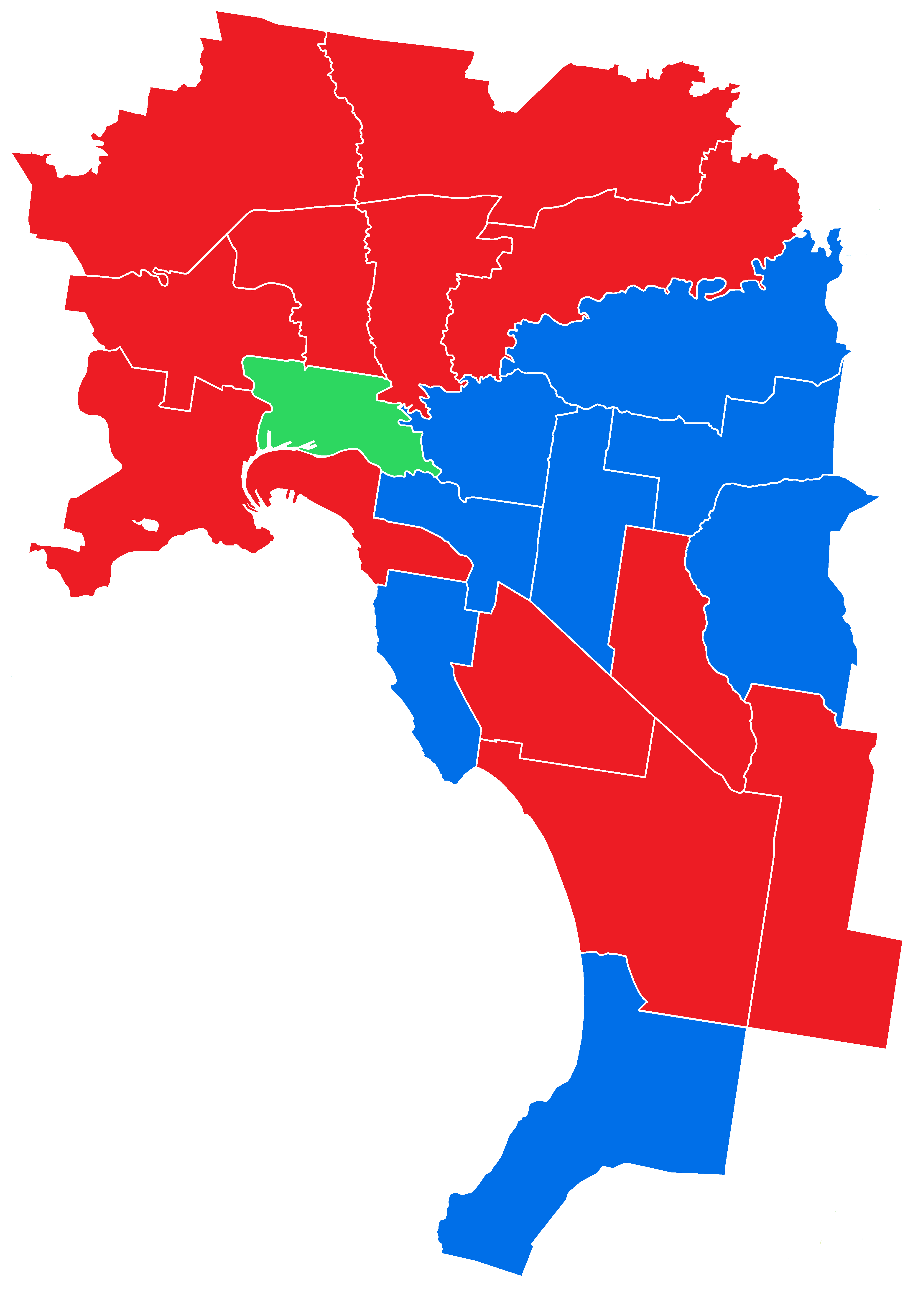 File Results Of The Australian Federal Election In Melbourne 2016 Png Wikimedia Commons