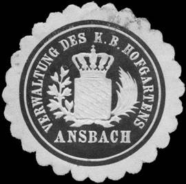 File:Siegelmarke Verwaltung des Königlich Bayerischen Hofgartens - Ansbach W0233560.jpg