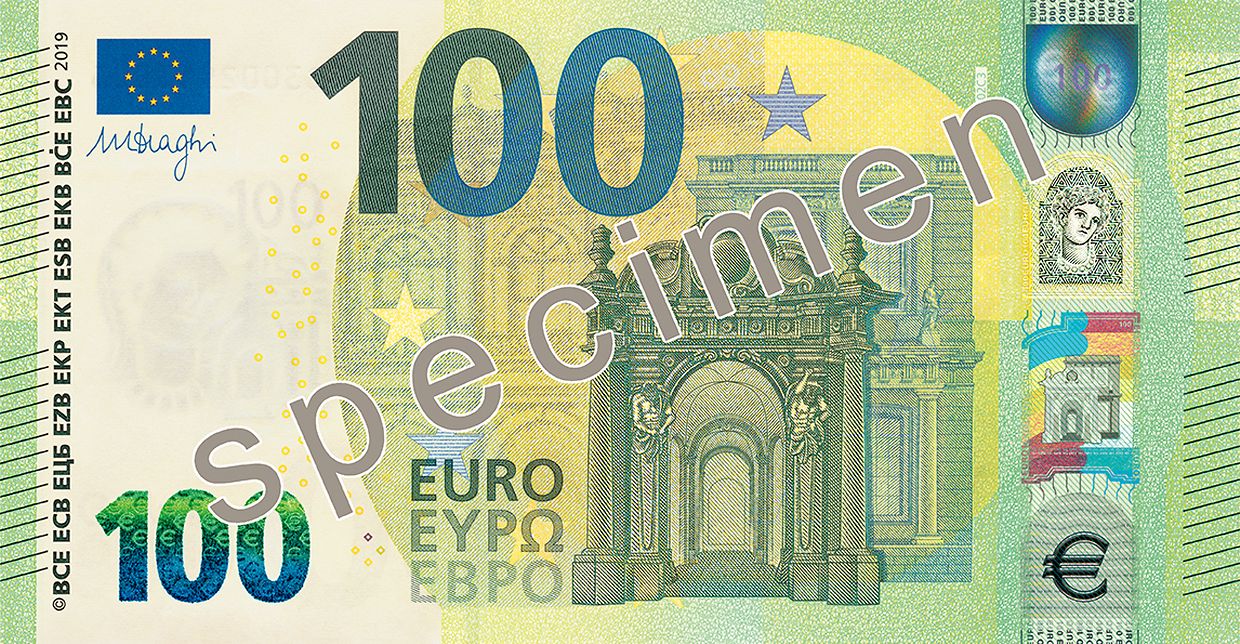 Nuove banconote 100 e 200 euro