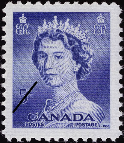 На канадской марке, 1953 год