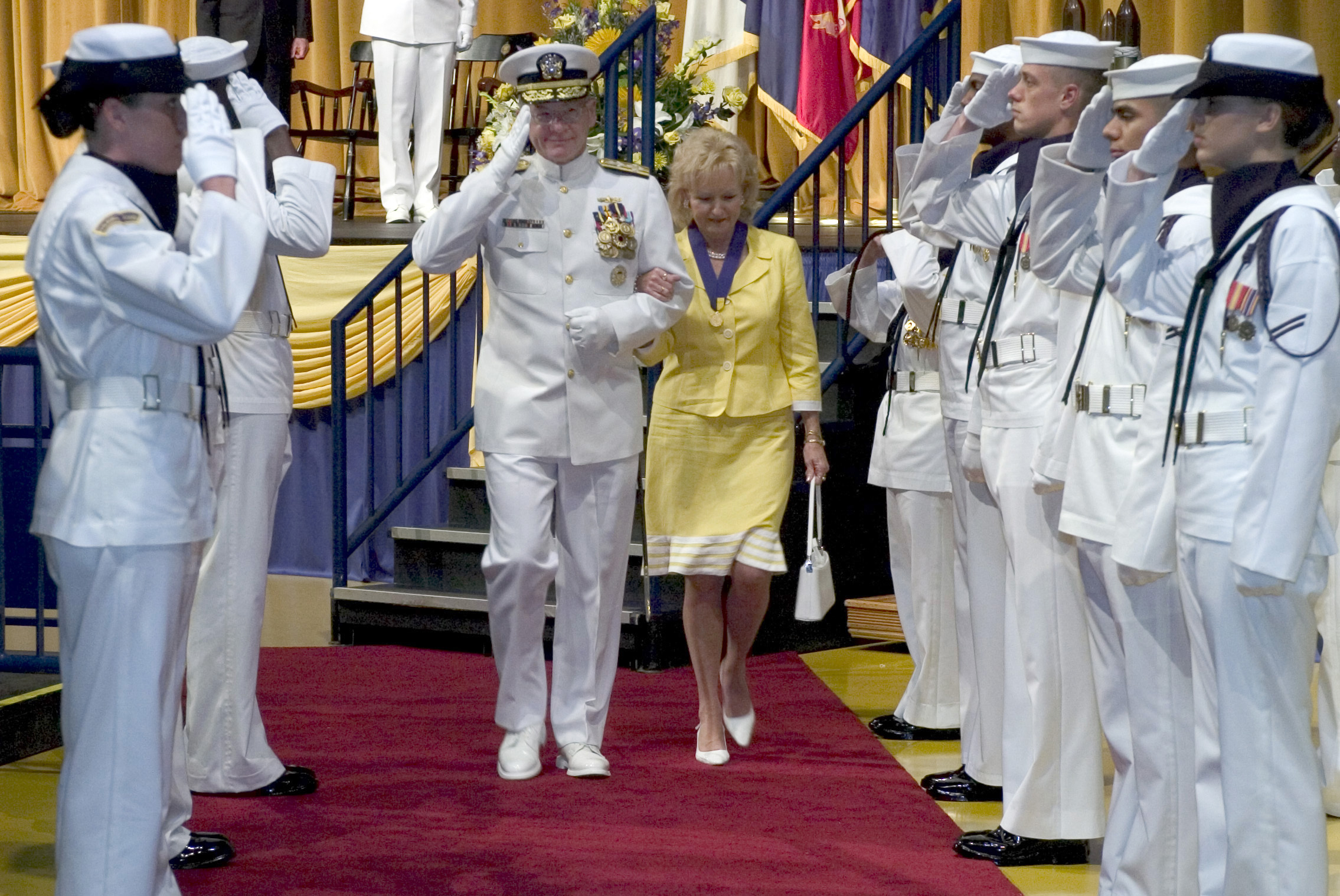 File:US Navy 050722-N-0295M-019 Retired Adm. Vern Clark and his wife Connie  walk through honor side boys at the conclusion of his change of command  ceremony and retirement ceremony.jpg - Wikimedia Commons