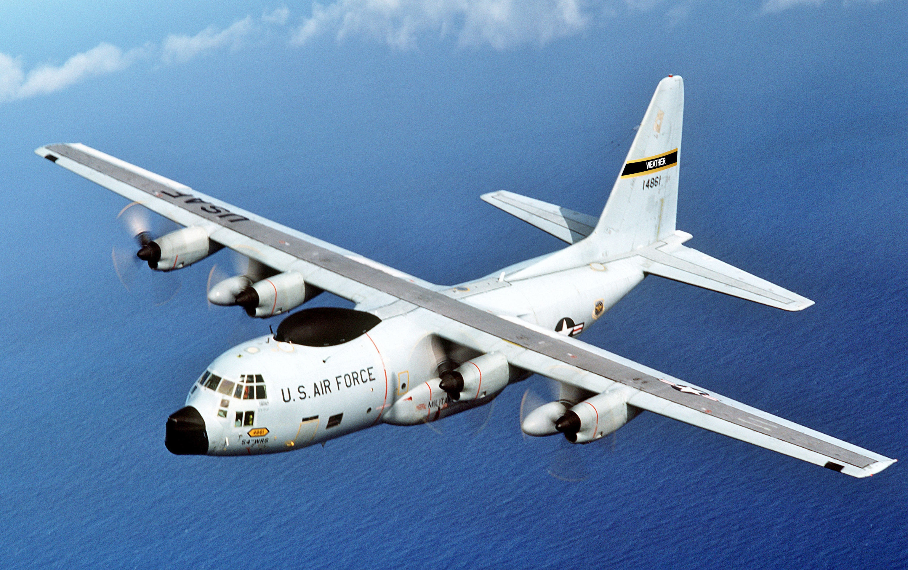 Lockheed C-130 Hercules / C-130J Super Hercules WC-130H_54th_Weather_Sqn_in_flight_1977