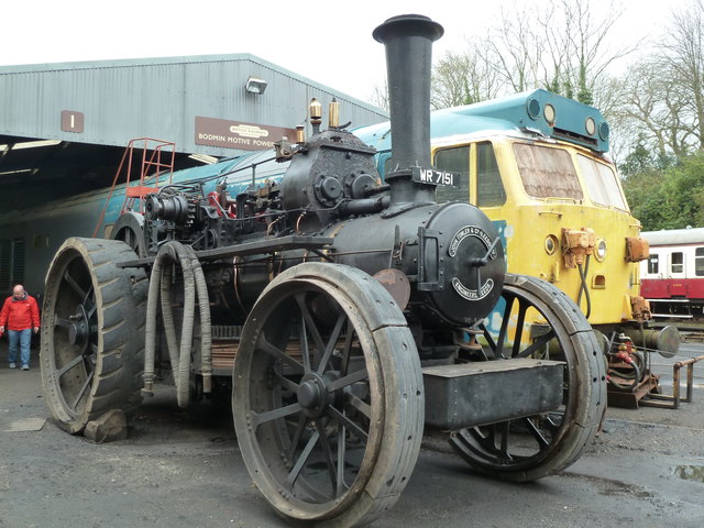 File:Bodmin ^ Wenford Railway - Fowler ploughing engine - geograph.org.uk - 4131710.jpg