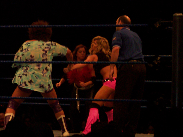 File:Carlito, Torrie Wilson & Dawn Marie (159926263).jpg